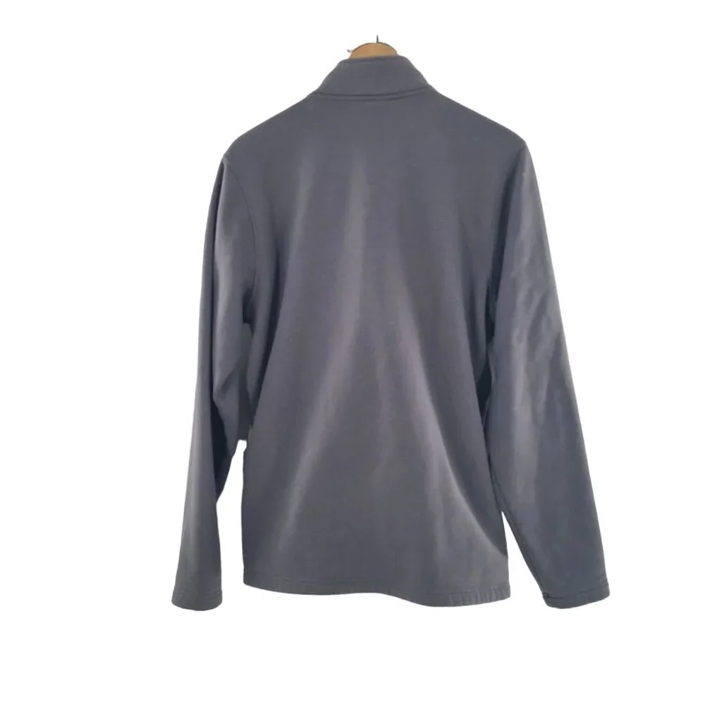 Under Armour Pullover Sweater Mens Size Medium Loose Fit‎ Gray Mock Neck Fleece